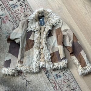 Vintage suede 70s style jacket